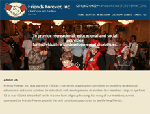 Tablet Screenshot of friendsforeverinc.org